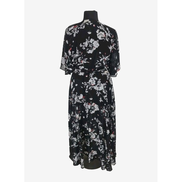 City Chic Women Hight Low Real Wrap Maxi Ruffle Dress Plus L/20 No Camisole 284A - Picture 3 of 7